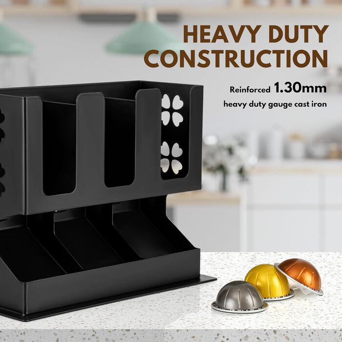 Організатор для капсул кави Nespresso Vertuo Line - RECAPS, тримач для 30 капсул, сталевий піддон