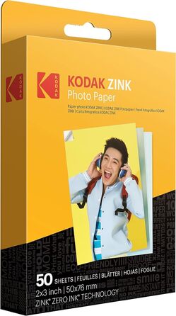 KODAK Step: Миттєва фотокамера з підключенням до смартфону - друкує фото на папері Zink 2x3”, Bluetooth, iOS & Android