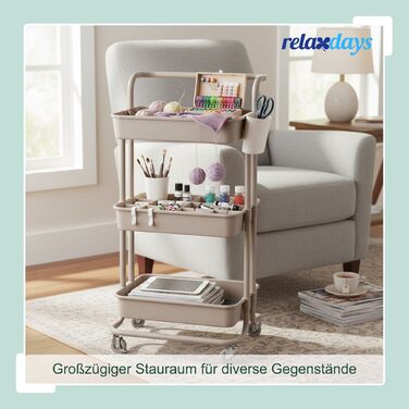 Трьох'ярусна візок Relaxdays