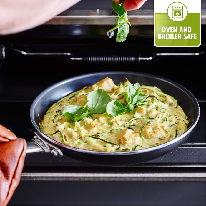 Індукційна сковорода вок GreenPan з керамічним покриттям, без токсинів, можна мити в духовці та посудомийній машині - 28 см, чорна