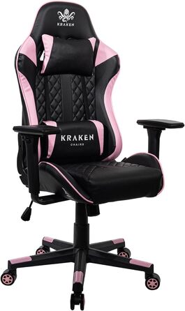 Дитяче ігрове крісло KRAKEN CHAIRS чорно-рожеве