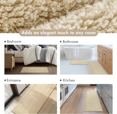 Килимок для ванної кімнати Madison Park Signature Splendor, 100% бавовна, високий ворс, 53x86 см