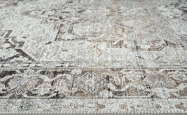 Килим Elira, Плоский тканий килим, міцний, сучасний дизайн, вінтажний вигляд, Б / У вид, Супер плоский, Бавовна, що миється, або