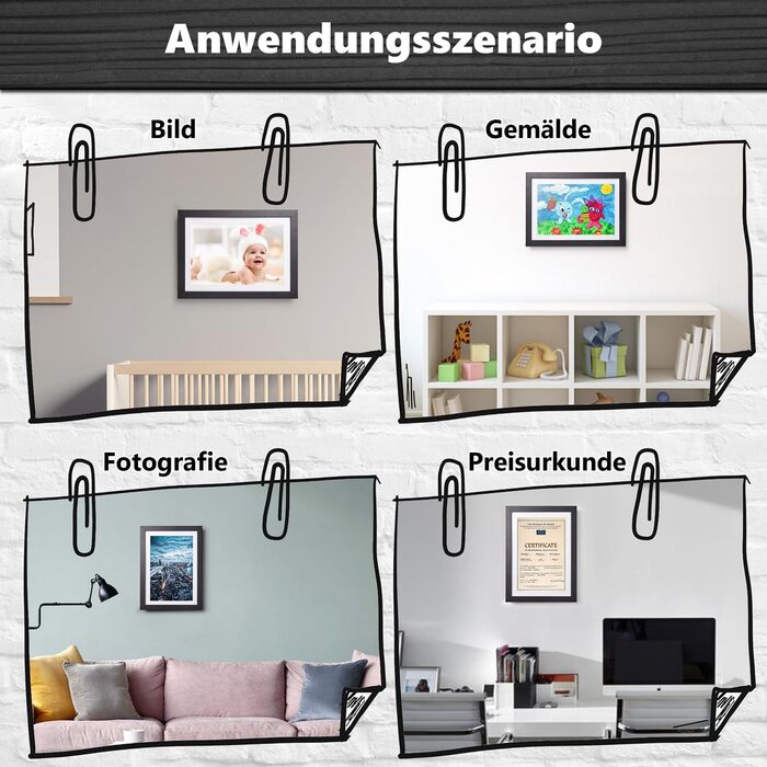 Рамки для дитячих малюнків A4 Kromapolis, 2 шт. Екологічне MDF, дерев'яний колір