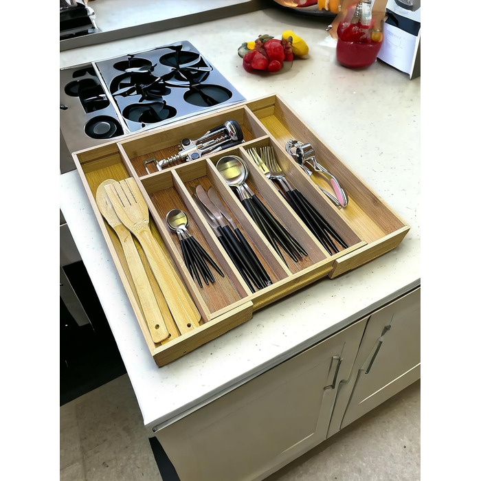 Підставка для столових приборів GMMH Підставка для столових приборів кухонний органайзер (45x43x5см)