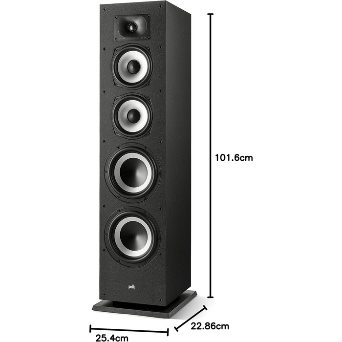 Активний сабвуфер Polk Audio Monitor XT12, 12 100W Class-AB, чорний (підлоговий динамік MXT70)