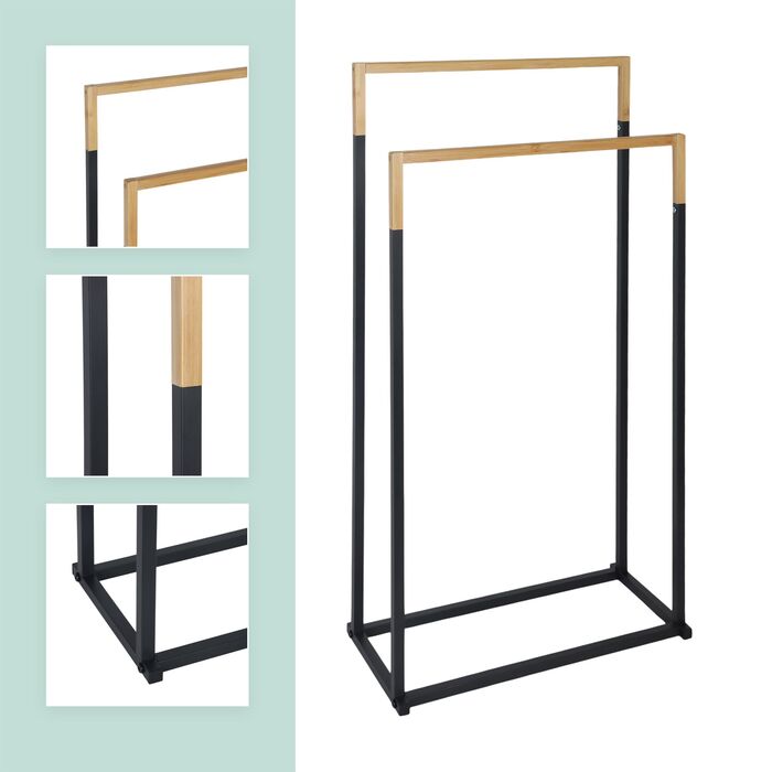 Підставка для рушників Relaxdays з двома перекладинами