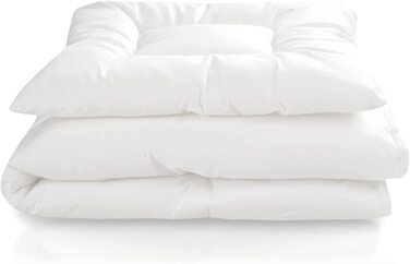 Комплект дитячих стьобаних ліжок Юліуса Зелльнера базовий, ковдра з подушкою, стандарт 100 від OEKO-TEX, розмір 100X135 40x60 см, білий (комплект 80x80 35x40 см)