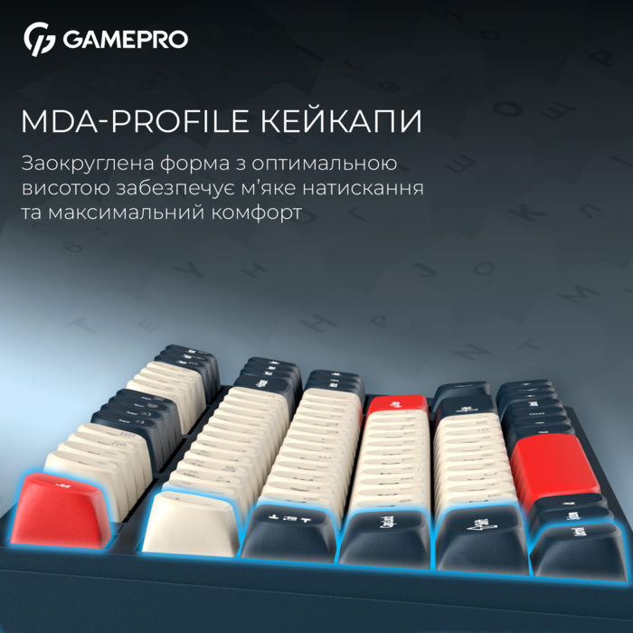 Бездротова механічна клавіатура GamePro Asgard Ragnar (MK285BL)