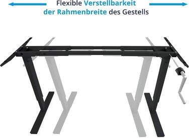 Регульований стіл Ergotopia Desktopia для дому та офісу | Білий | Без стільниці