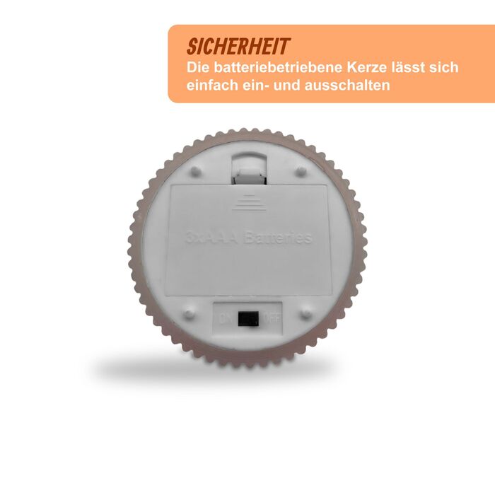 Набір з 4 LED-свічок Relaxdays, 13 см