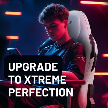 Ігровий крісло Diablo Gaming X.One Prime з підголівником та охолодженням, металева база, регульовані підлокітники, 140 кг, білий