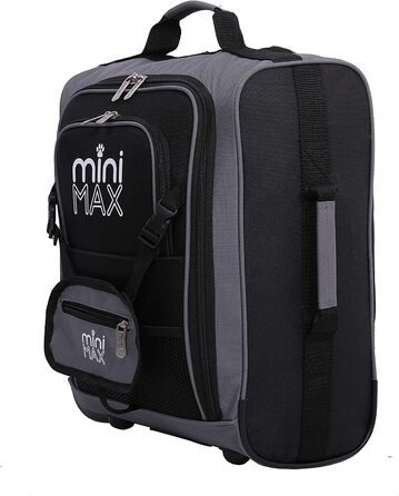 Дитячий багаж Aerolite MiniMax 45x36x20 Easyjet максимальний розмір 30 л ручна поклажа Новий 2024 рюкзак під сидінням Рюкзак для ручної поклажі з 2-річною гарантією (чорний чорний)
