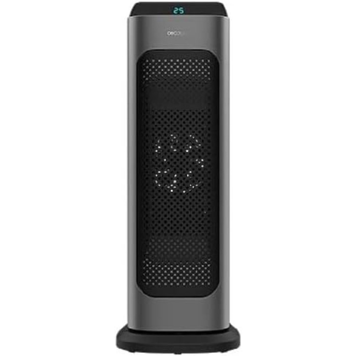 Керамичний обігрівач Cecotec Ready Warm 10100 Smart Ceramic: 2200 Вт, LED дисплей, 3 режими, термостат, захист від перекидання та перегріву, осциляція, білий колір. З пультом дистанційного керування та сенсорною панеллю