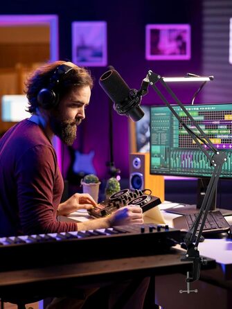 Стійка для мікрофона HyperX QuadCast з поп-фільтром та тримачем YOUSHARES для QuadCast S, Blue Yeti, Razer Seiren Mini V3