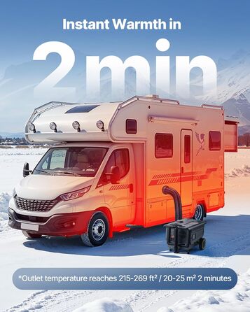 Дизельний обігрівач VEVOR 8 кВт, 12/24V, портативний з Bluetooth, пультом та LCD, 5л бак для вантажівок/автобусів