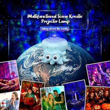 Проєктор зоряного неба SUPPOU LED з пультом ДК для дому, вечірок, дітей та дорослих - сучасний нічник