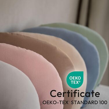 Подушка для годування та вагітності PaLulli XL (170x30 см), органічна бавовна, мусліновий чохол, бежева