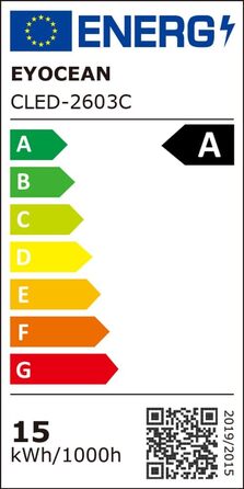 LED лампа EYOCEAN для столу: архітектурна, з регулюванням яскравості та кольорової температури, захист очей, 15W
