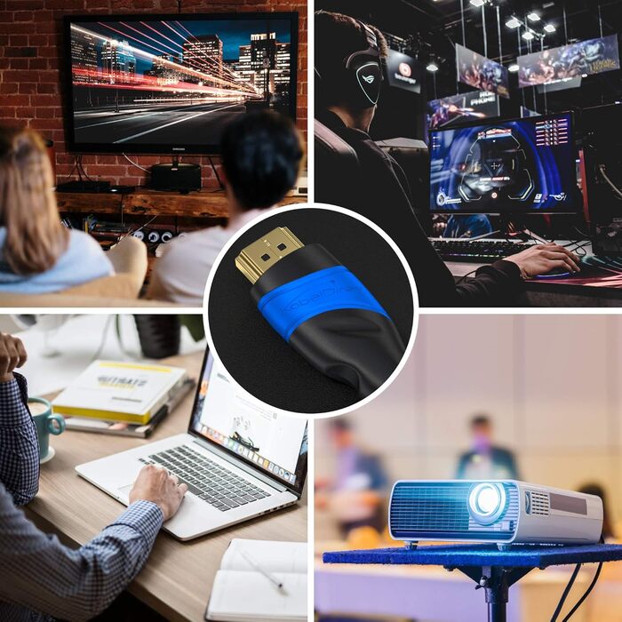Кріплення для монітора PureMounts® для 1 монітора, регульоване по висоті, нахиляється, повертається, чорне, з HDMI кабелем 3-4K