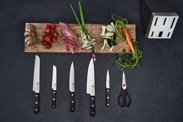 Набір ножів ZWILLING Gourmet 7 предметів з автоматичною заточкою, з нержавіючої сталі, чорний (з Німеччини)