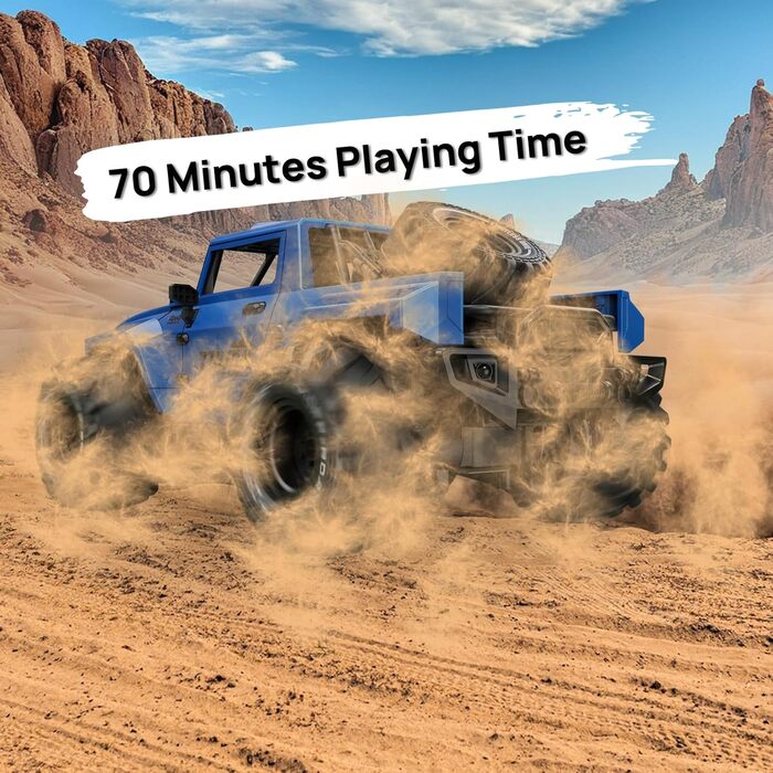 Амфібійний радіокерований позашляховик 1:16, водонепроникний Monster Truck з рюкзаком, світлодіодами та поворотом на 360°
