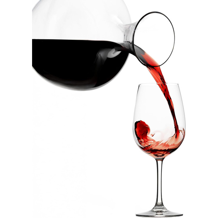 Набір келихів для білого вина Stölzle Lausitz Weinland 6 шт, 290 мл, кришталь, Німеччина - для легких вин та червоних вин, міцні, можна мити в посудомийній машині