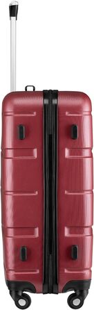 Набір валіз Zelsius 4 шт. з ABS, з кодовим замком, 4 колеса, внутрішній роздільник | Набір валіз з жорстким корпусом, Trolley, велика валіза, багаж, ручна валіза (Червоний, 3 шт.)