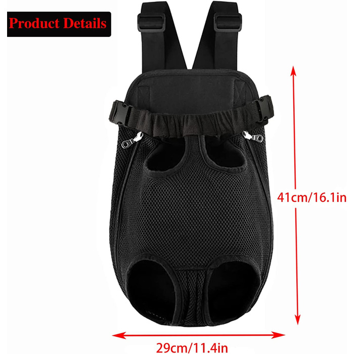 Рюкзак для домашніх тварин Xocome XL чорний