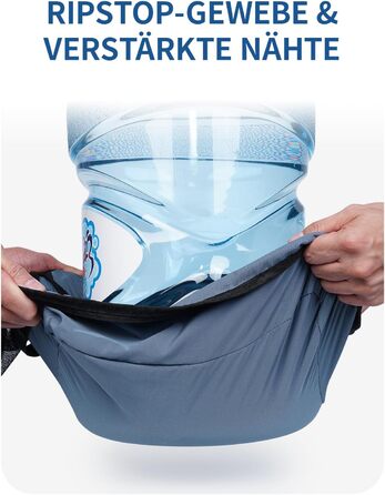 Набір органайзерів для валізи та рюкзака ECOHUB, 7 предметів, дорожні сумки-пакувальники з переробленого PET-пластику (Синій)