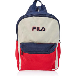 Рюкзак FILA Unisex Kids Bury Bury - середньовічний синій-античний білий-справжній червоний-однорозмірний рюкзак