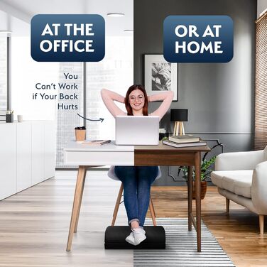 Підставка для ніг під стіл Sky Solutions – Memory Foam, ергономічна, регульована, для дому та офісу