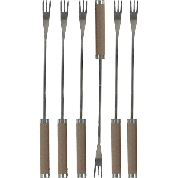 Набір для фондю Kela Käsefondue Set 10tlg: алюмінієва каструля, керамічне покриття, для 6 осіб, з підставкою для палива та виделок