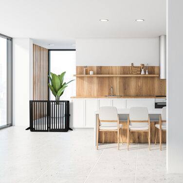 Захисний бар'єр Relaxdays з дверцятами, 4 секції