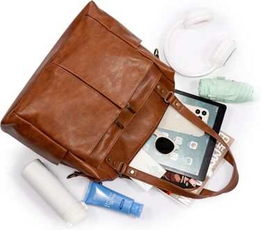 LOVEVOOK Набір сумок для жінок: гаманець, сумка через плече, сумка з ручкою, 3 шт, X-brown