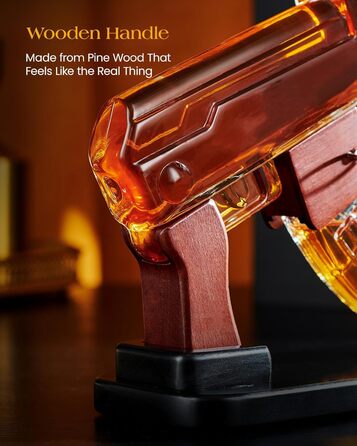 Набір для віскі Kollea: декантир та дозатор, 190 мл + 520 мл, унікальний подарунок для чоловіків