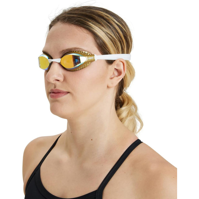 Чоловічі дзеркальні окуляри ARENA Air-speed (Один розмір підходить всім, жовта мідь-золото)
