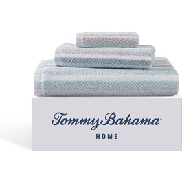 Набір рушників Tommy Bahama Ocean Bay Collection - 100 бавовна, ультрам'який і поглинаючий, стійкий до кольору, сертифікований Oeko-Tex, синій, 3 шт. и Синій 3 шт. и