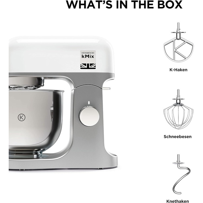 Кухонна машина Kenwood kMix KMX750BK (стандартного розміру, біла)