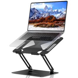 Підставка для ноутбука TECKNET, металева, регульована, 10-17.3 дюймів, чорна