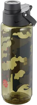 Пляшка для води Nike Unisex Adult TR Renew, середня оливкова/чорна/сирена червона, 709мл