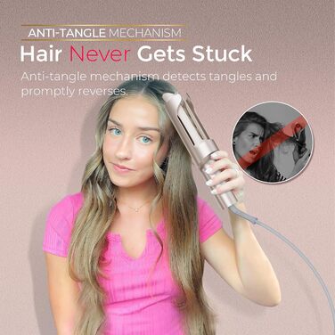 Автоматичний локшик TYMO Curlpro Plus 32 мм: великі локони, пляжні хвилі, анти-опік