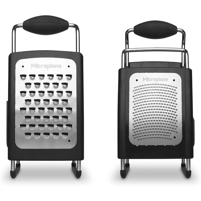 Терка Microplane 4-стороння, нержавіюча сталь, чорна, 27 x 13,9 x 9,5 см