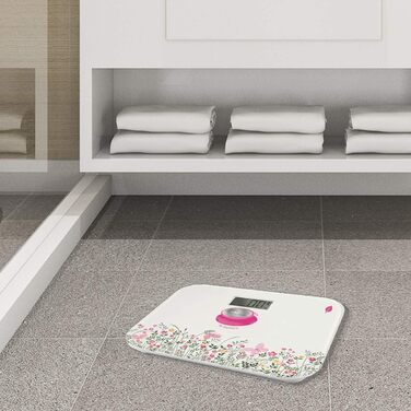 Кінетичні ваги для ванної кімнати без батареї, екологічно чисті завдяки маленькій кнопці балансу, 180 кг, (Flora), 8154