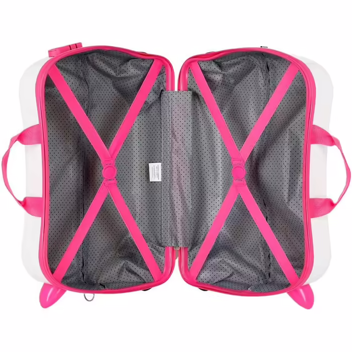 Дитячий валіз Arcoiris Positive Vives, білий, 50x39x20 см, ABS, 38л, 4 колеса, кодовий замок, ручна поклажа