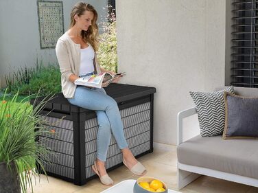 Ящик для подушок Keter Ondis24 Premier Box XL, садові меблі, водонепроникний (380л)