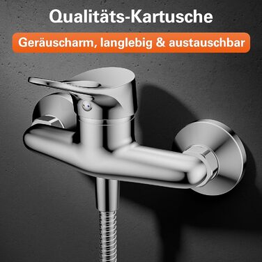 Змішувач для ванної кімнати EISL Verona з витяжною штангою та комплектом зливу, однорідний змішувач для раковини, хром