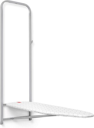 Сіра стійка Стіна, двері та шафа Силіконова прасувальна дошка з пінопластом Колір Розміри стільниці 33 х 110 см У складеному вигляді 5 x 133 x 38,5 см, метал