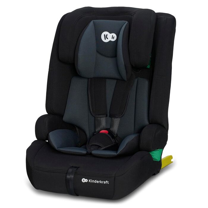 Автокрісло Kinderkraft SAFETY FIX 2 I-SIZE (76-150 см) – 9-36 кг, Isofix, регулювання підголівника, чорний CLASSIC