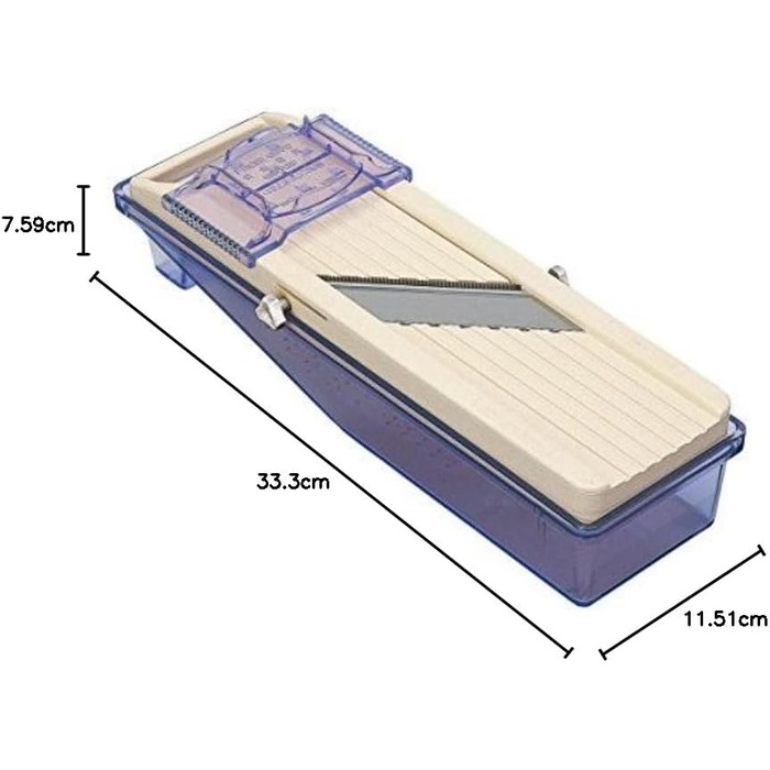 Набір для нарізання овочів Benriner, кремовий колір, старіша версія з підносом